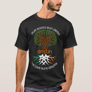 Camiseta Familia ANGLIN irlandesa Nombre nuestro amor se ha