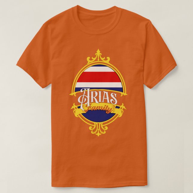Camiseta Familia Arias Costa Rica (Diseño del anverso)