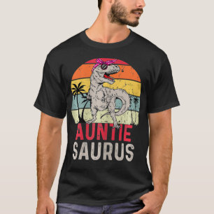 Camiseta Familia Auntiesaurus Dinosaur Competición con Vint