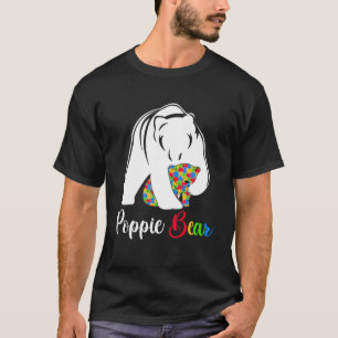 Camiseta Familia autista del oso poppie lindo