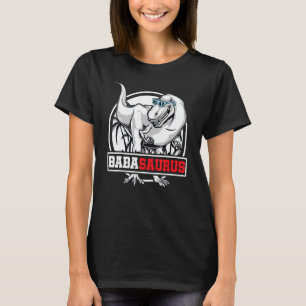 Camiseta Familia Babasaurus Rex Dinosaur Retro Baba Saurus