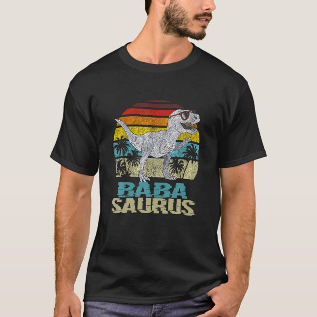 Camiseta Familia Babasaurus T Rex Dinosaur Baba Saurus (Anverso)