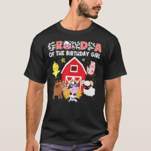 Camiseta Familia Barnyard, Chica de cumpleaños de Abuelo Co