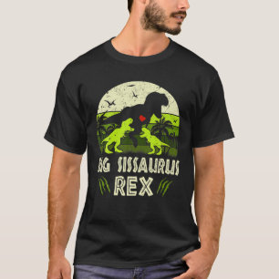Camiseta Familia Big Sis Dinosaur T Rex Big Sissaurus 2 Kid