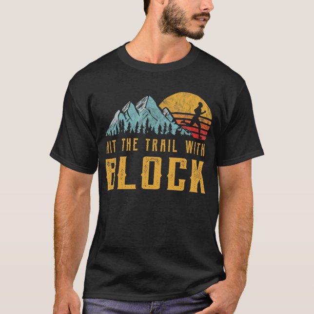 Camiseta Familia BLOCK en ejecución - Golpear el sendero co (Anverso)