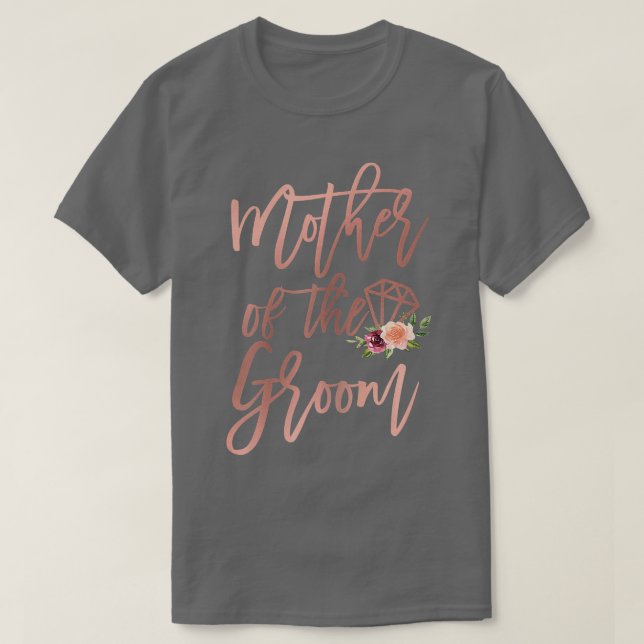 Camiseta Familia Boda de mujeres madre del novio (Diseño del anverso)