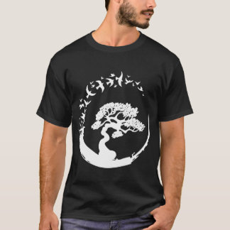 Camiseta Familia Bonsairee japonesa Enso Circle Birds