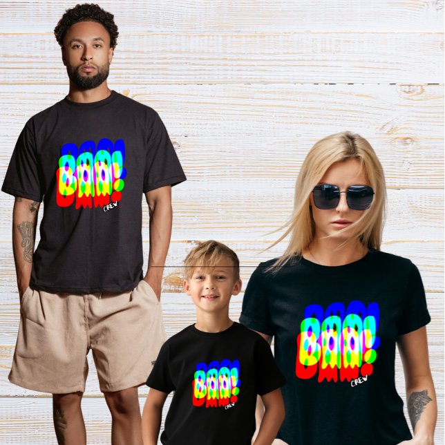 Camiseta Familia Boo Crew/ equipo Trippy Psicodelle RGB (Subido por el creador)