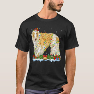 Camiseta Familia Borzoi Dog Lover a la altura de Santa Borz