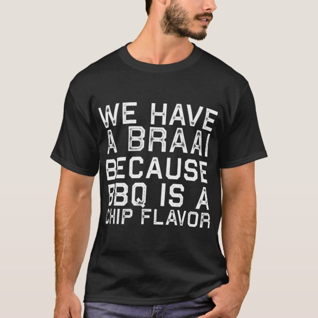 Camiseta Familia Braai No BBQ Graciosa en Sudáfrica (Anverso)