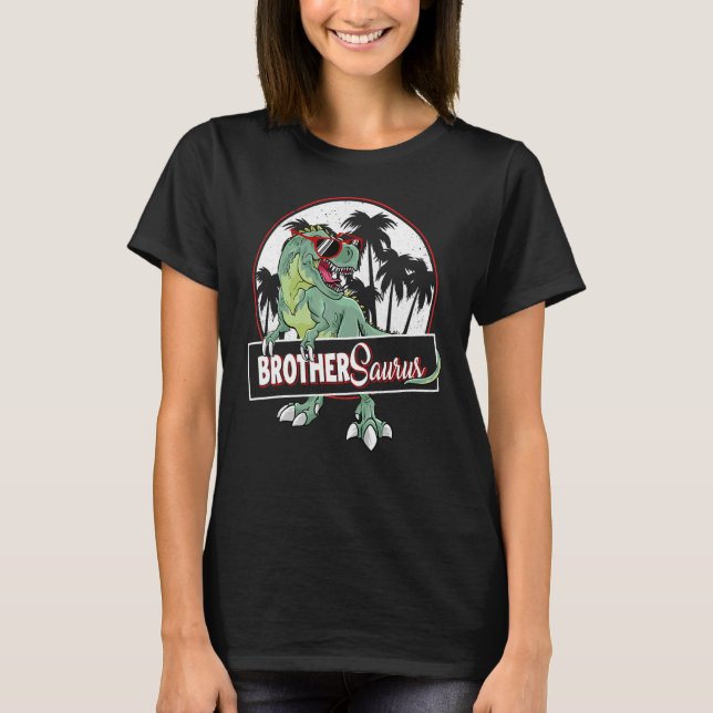 Camiseta Familia Brothersaurus Rex Dinosaur Brother Saurus (Anverso)
