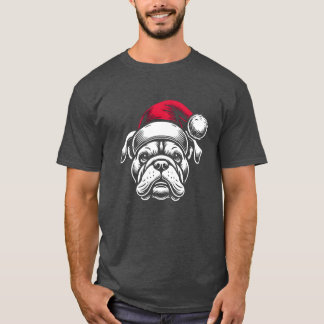 Camiseta familia bulldog navidades