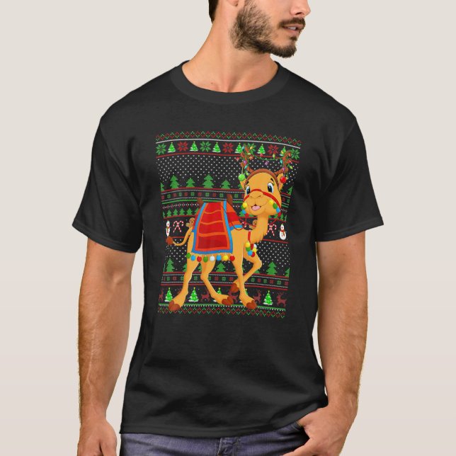 Camiseta Familia Camel Lover coincide con feos Navidades de (Anverso)