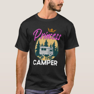 Camiseta Familia Camping Motorhome Campervan Chica Princess