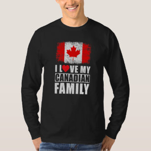 Camiseta Familia Canaria I Love My Canadian Family Canada F