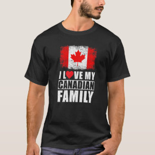 Camiseta Familia Canaria I Love My Canadian Family Canada F