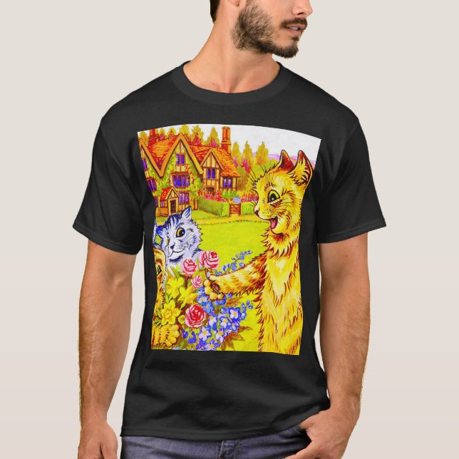 Camiseta Familia Cat en el Jardín (Anverso)