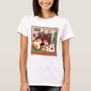 Camiseta Familia Cerdo de Guinea navidades