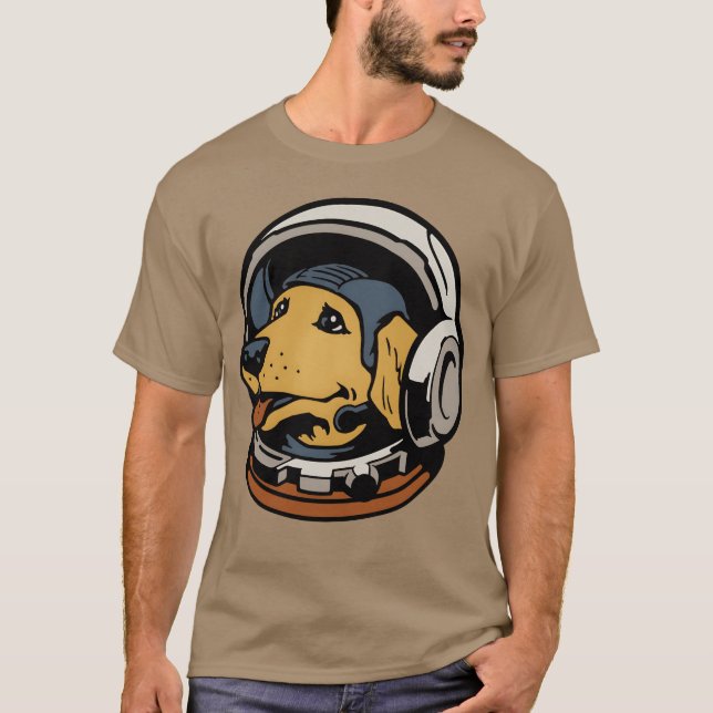Camiseta Familia chica de Perro Espacial (Anverso)