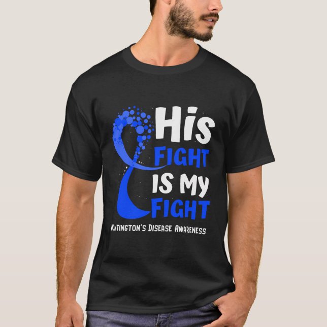 Camiseta Familia Cinta Azul De Conciencia De La Enfermedad  (Anverso)