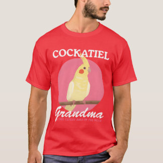 Camiseta Familia Cockatiel Abuela Dueño de Aves Cockatiels