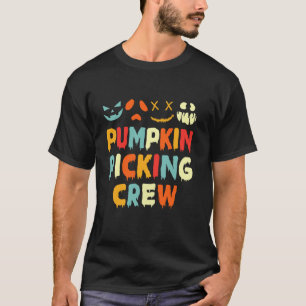Camiseta Familia coincidente de la Tripulación de Calabaza 