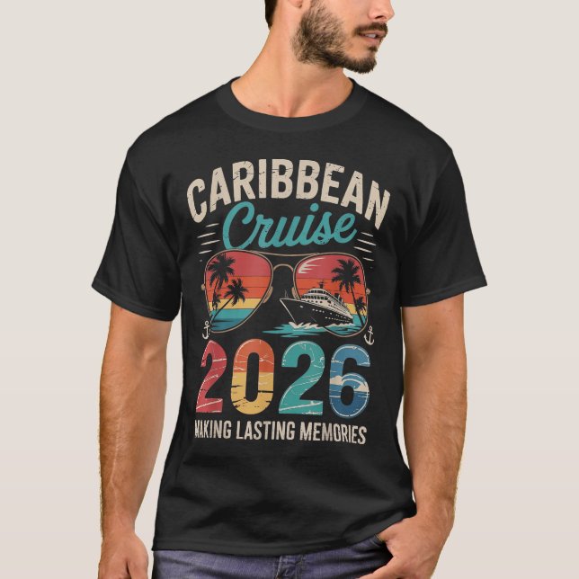 Camiseta Familia coincidente de viaje de vacaciones de cruc (Anverso)