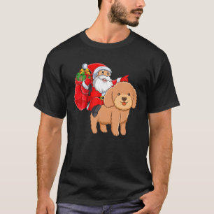 Camiseta Familia coincidente Divertido Santa Riding Toy Poo