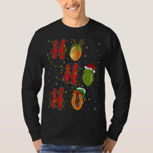Camiseta Familia coincidente Navidad Santa Ho Ho Ho Ho Papa