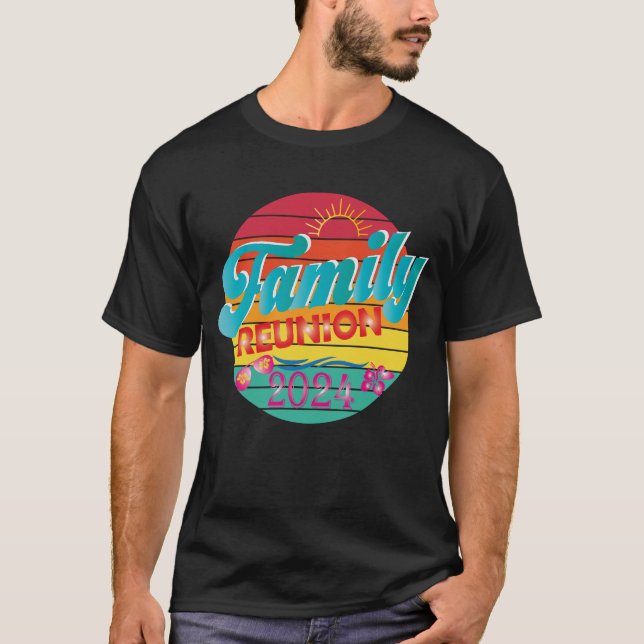 Camiseta Familia coincidente Reunión 2024 ,Vacaciones famil (Anverso)