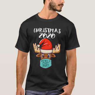 Camiseta Familia coincidente Rudolph Reindeer Stay 6 Pies C