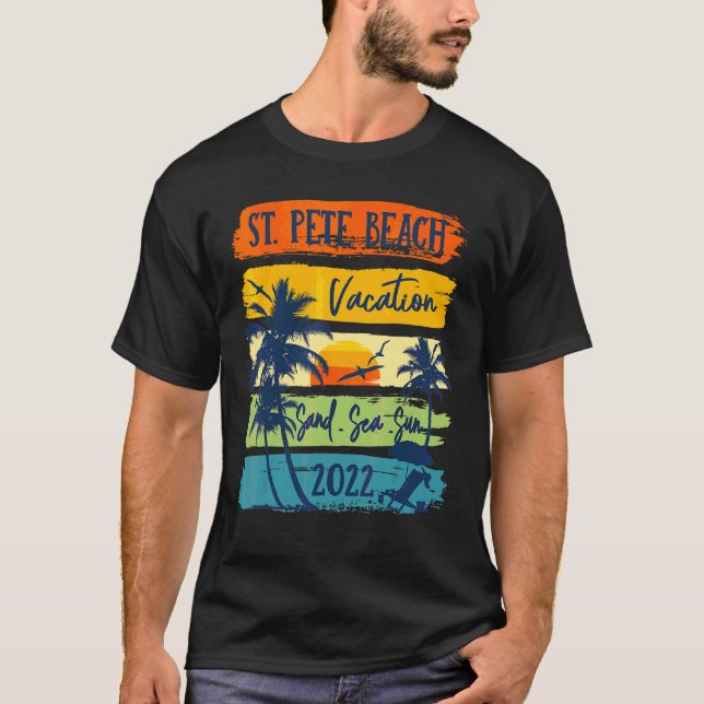 Camiseta Familia coincidente St Pete Beach Florida Vacation (Anverso)