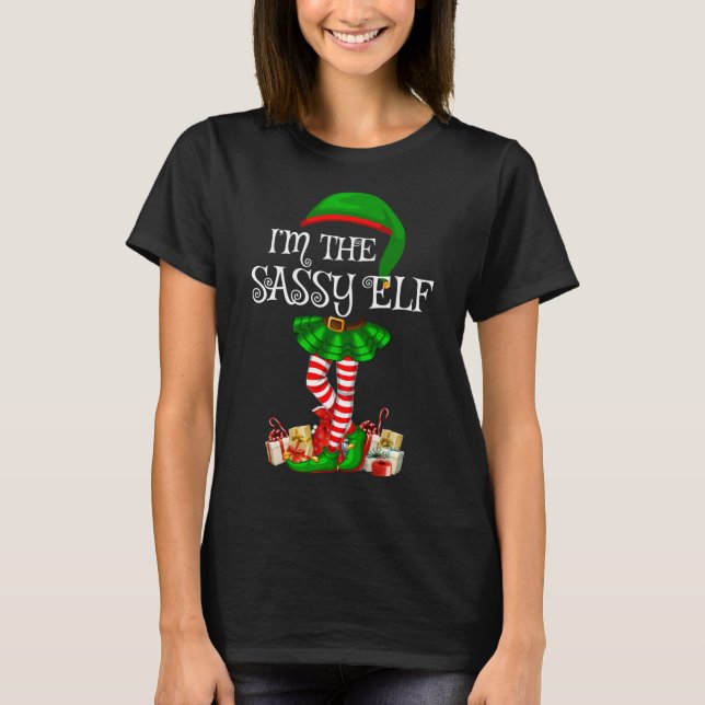 Camiseta Familia coincidente Yo soy los Navidades del elfo  (Anverso)