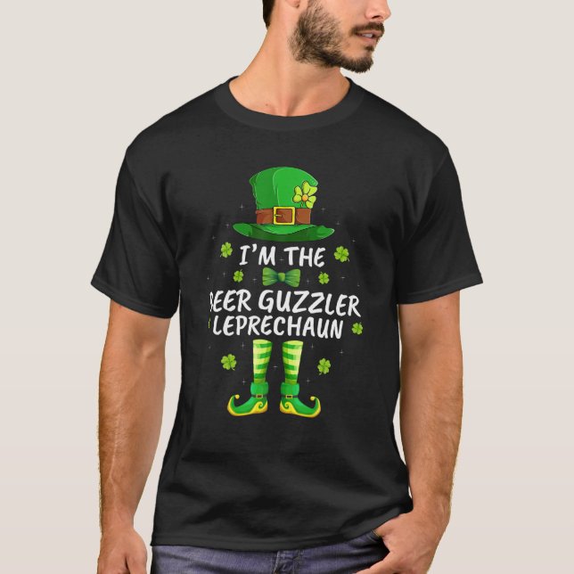 Camiseta Familia Coincidiendo Con La Cerveza Guzzler Leprec (Anverso)