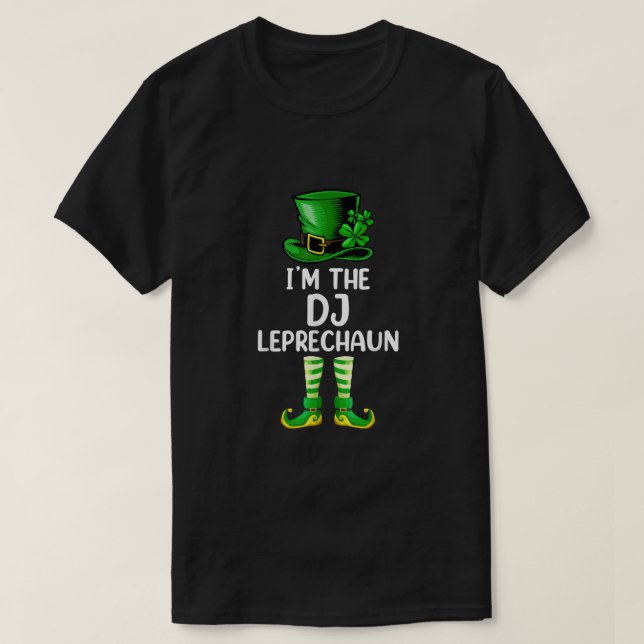 Camiseta Familia Coincidiendo Im El DJ Leprechaun St Patric (Diseño del anverso)