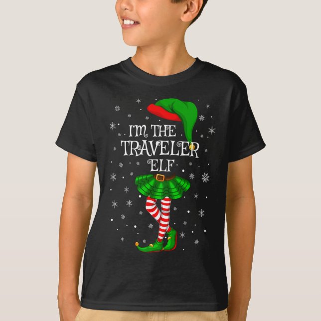 Camiseta Familia coincidiendo Yo soy los Navidades del viaj (Anverso)
