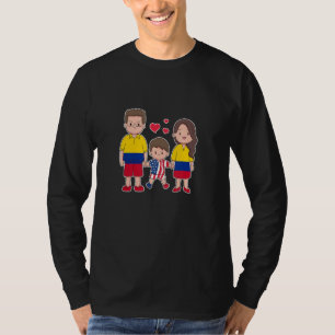 Camiseta Familia colombiana Americana Juntos construimos nu