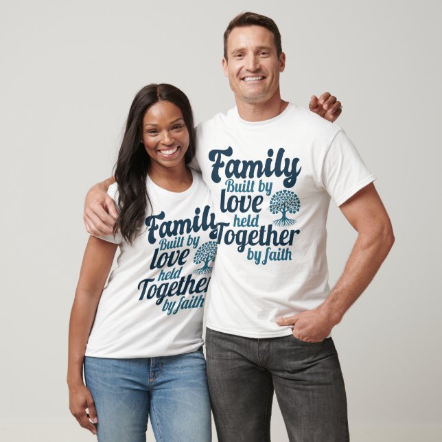 Camiseta Familia construida por amor mantenida juntas por l (Unisexo)