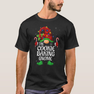 Camiseta Familia Cookie Baking Gnome Búfalo Red Mating Ch