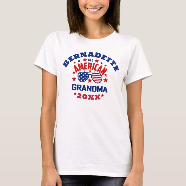 Camiseta Familia Correspondiente 4 de julio Gran Americana (Anverso)