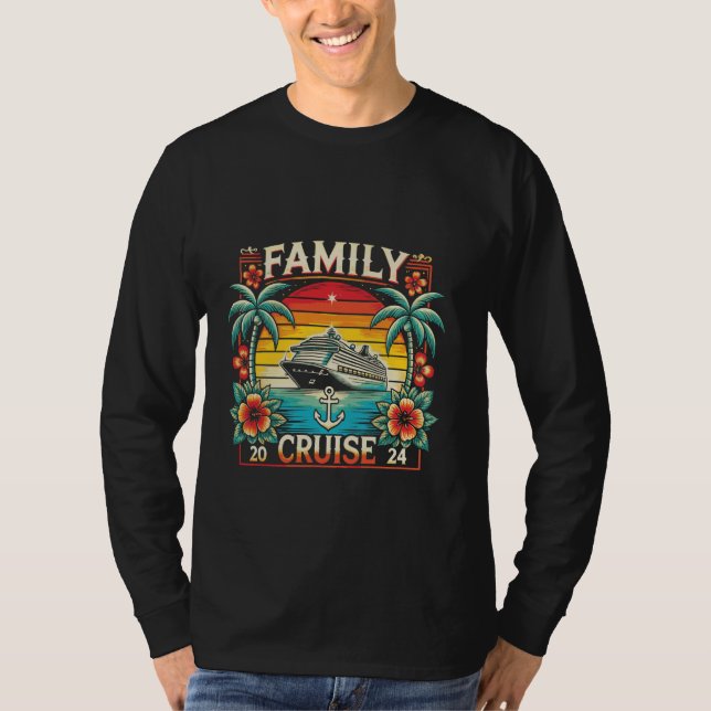 Camiseta Familia Cruise 2024 Tropical Cruise Ship Reu (Anverso)