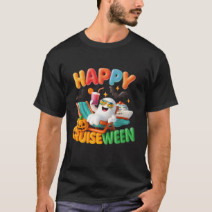 Camiseta Familia Cruise Squad de Halloween Feliz Cruzado