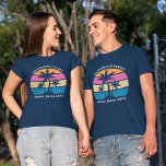 Camiseta Familia Cuadros Personalizado Spring Break Beach P<br><div class="desc">Esta bonita camiseta con puesta de sol de la palmera tropical es perfecta para un viaje en primavera con sus amigos universitarios o unas divertidas vacaciones en barco de crucero con la familia. Personaliza un juego de camisetas personalizadas para que tu grupo se desplace a la playa o para una...</div>