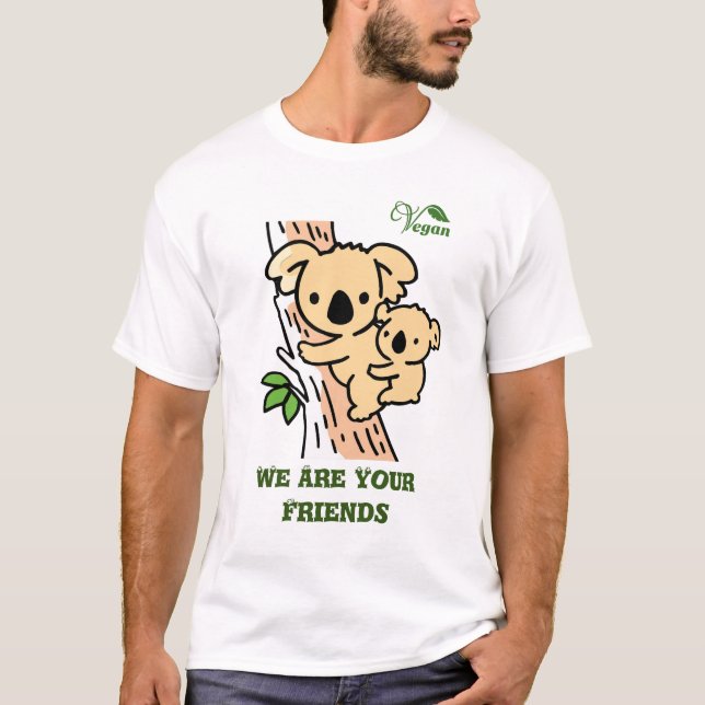 Camiseta Familia Cuidada Papá Koala Con Bebé (Anverso)