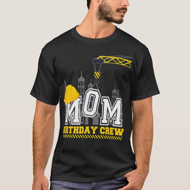 Camiseta Familia Cumpleaños de la Construcción de la Tripul (Anverso)