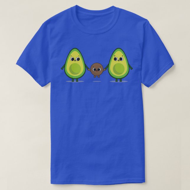 Camiseta Familia Cute aguacate (Diseño del anverso)