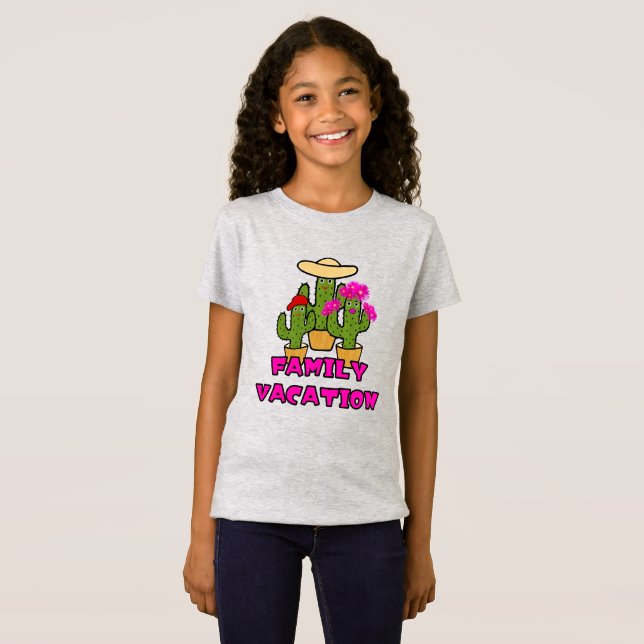 Camiseta Familia Cute Cactuses (Anverso completo)