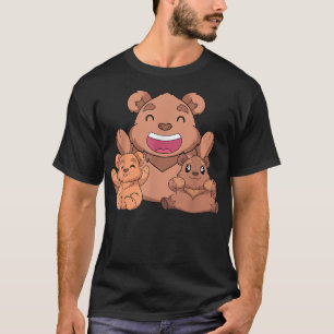 Camiseta Familia Cute Wildlife Bear Wildlife Animal Lover G