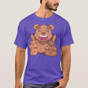Camiseta Familia Cute Wildlife Bear Wildlife Animal Lover G