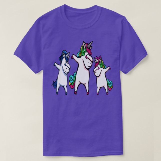 Camiseta Familia Dabbing Unicorn (Diseño del anverso)